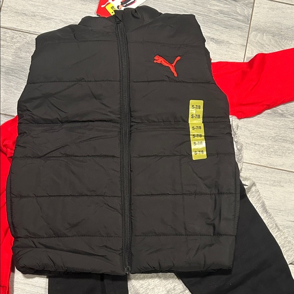 Puma Kids jogger Set - Red and Black - Picture 3 of 4